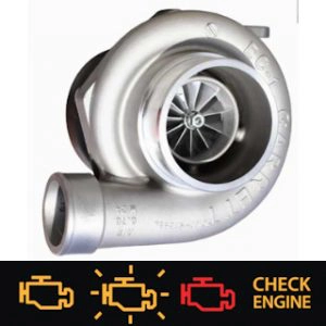 turbo cleaning engine warning light